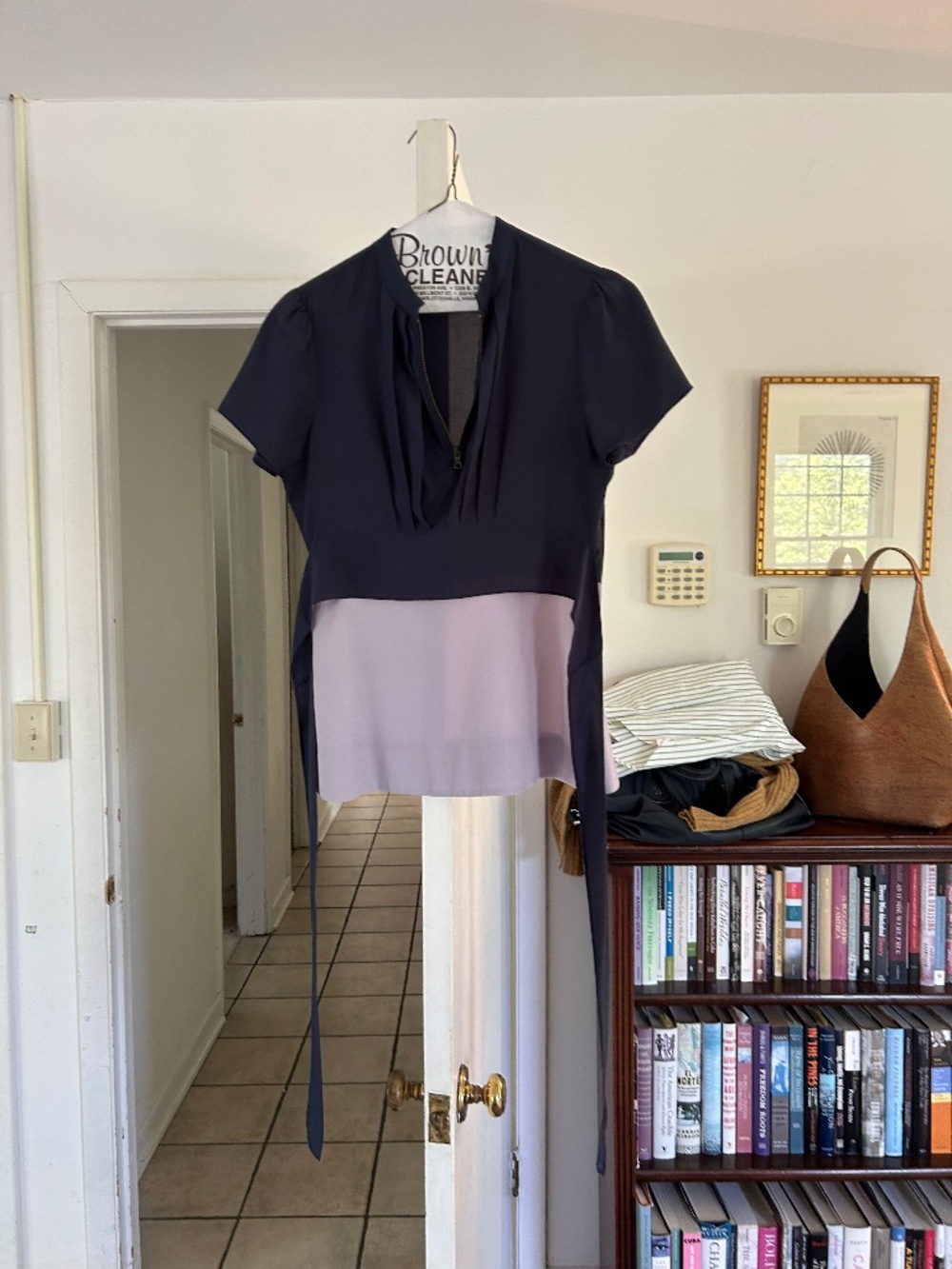 Two color blouse
